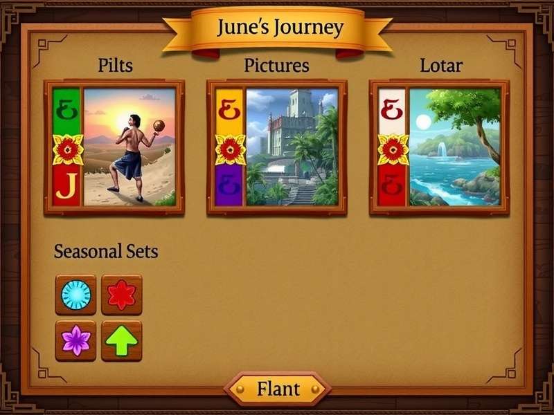June's Journey गेम का एक सीज़नल सेट दिखाता हुआ स्क्रीनशॉट