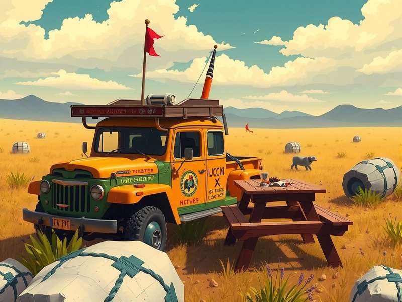 June's Journey पिकनिक टेबल ट्रक इन-गेम छवि