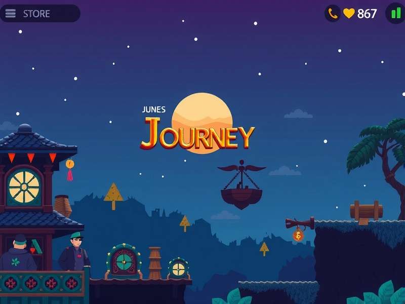 June's Journey Web Store में विभिन्न पात्र और दृश्य