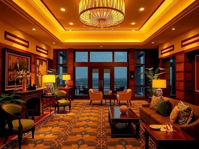 June's Journey गेम में भारतीय होटल लॉबी का विस्तृत दृश्य