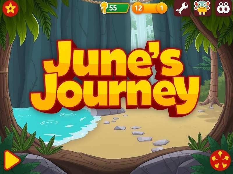 June's Journey gameplay interface on Facebook Play platform showing hidden object scene