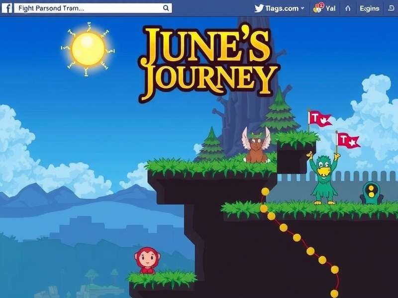Screenshot of June's Journey Official Facebook Page showing vibrant community interaction