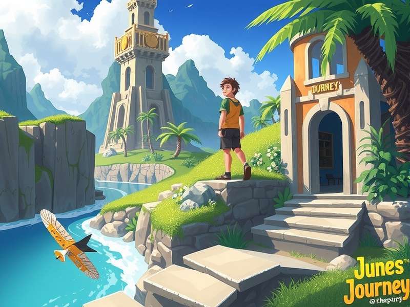 June's Journey Facebook gameplay screenshot showing a hidden object scene and social features