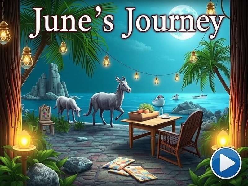 June's Journey Hidden Object Scene - A lavish 1920s library filled with secrets