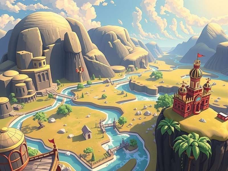 June's Journey - A serene scene of a treehouse and bench