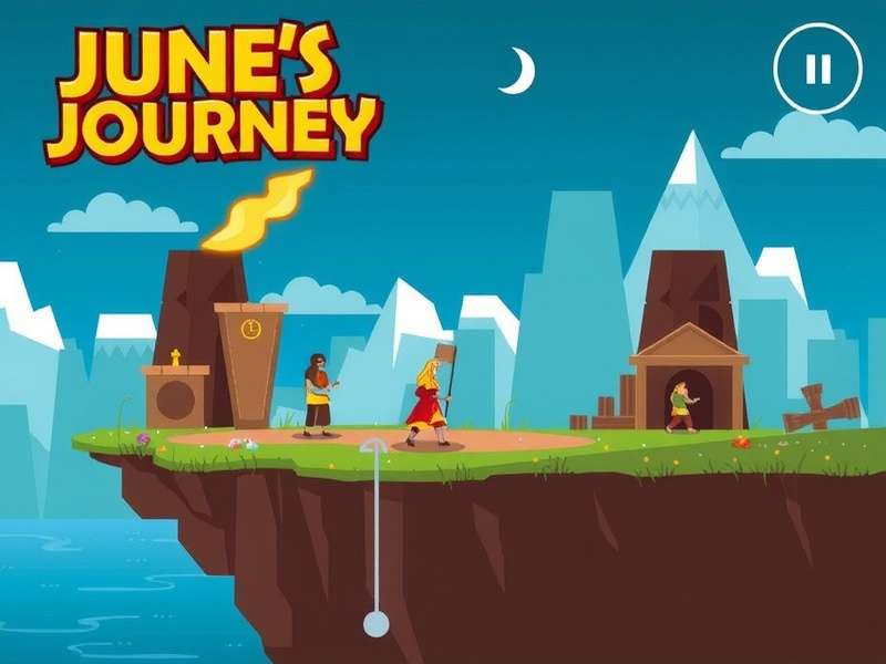 Screenshot showing the Play Game button on June's Journey Facebook page