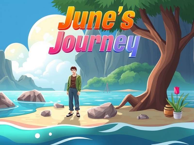 June's Journey hidden object gameplay scene on Facebook