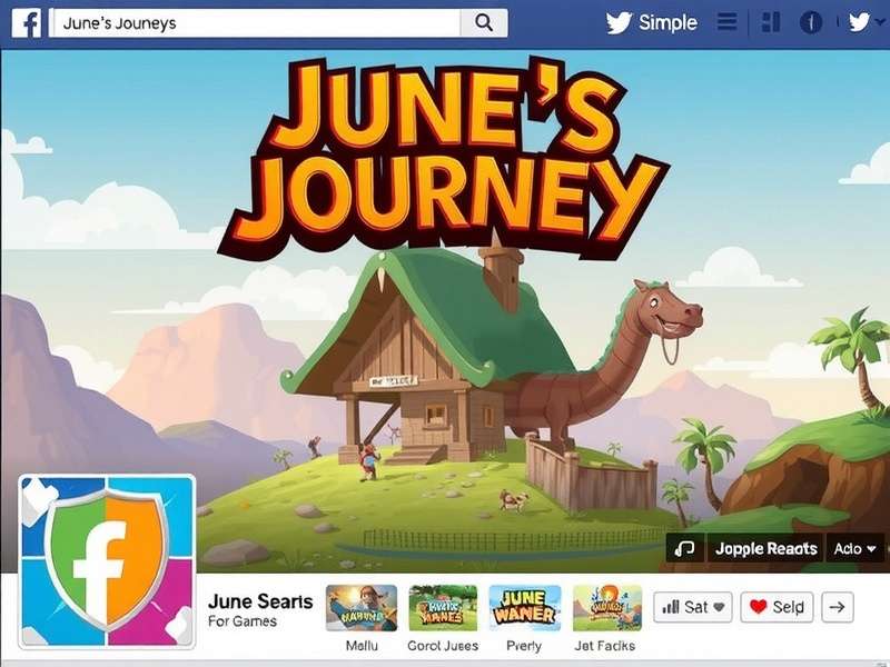 June's Journey Facebook Page community interaction screenshot showing lively discussions and player posts