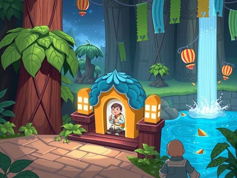 June's Journey gameplay on a large PC monitor showing a detailed hidden object scene