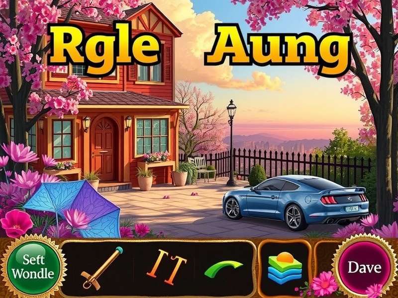 Close-up of a complex hidden object scene in June's Journey with annotations