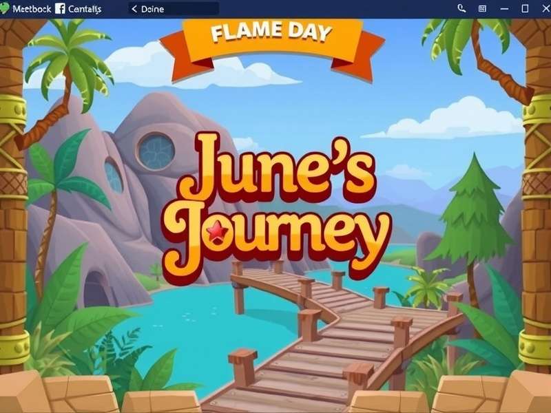 Indian June's Journey players competing in Detective League on Windows, with Facebook group chat and leaderboard visible.