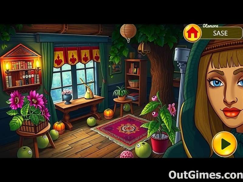 June's Journey hidden object game scene with 1920s mansion and garden