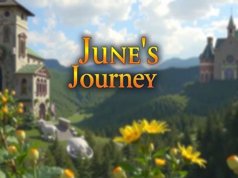June's Journey hidden object game scene with magnifying glass and clues
