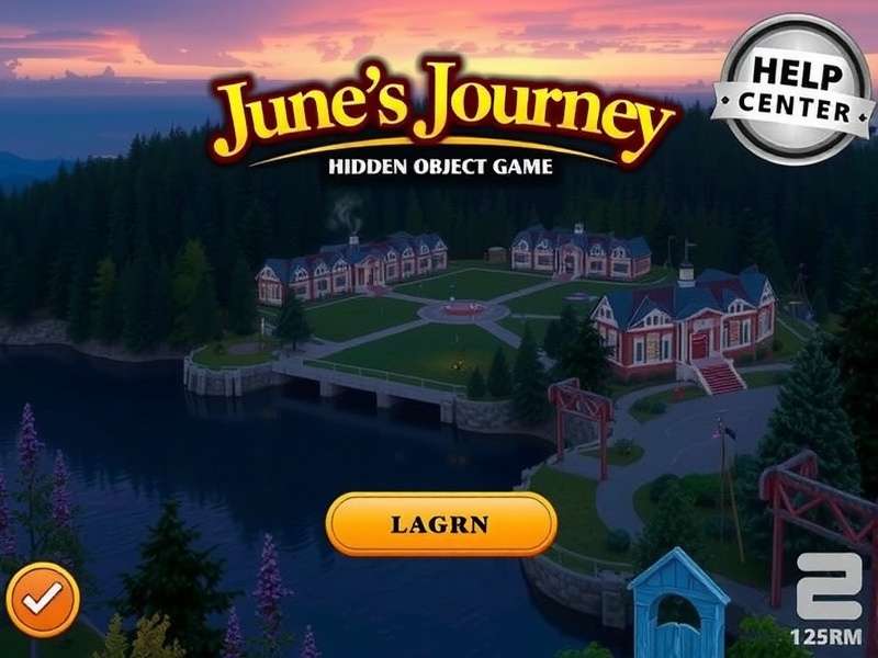 June's Journey hidden object game scene with detective theme and beautiful island setting