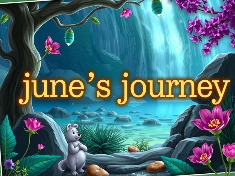 June's Journey hidden object game scene with magnifying glass and vintage clues
